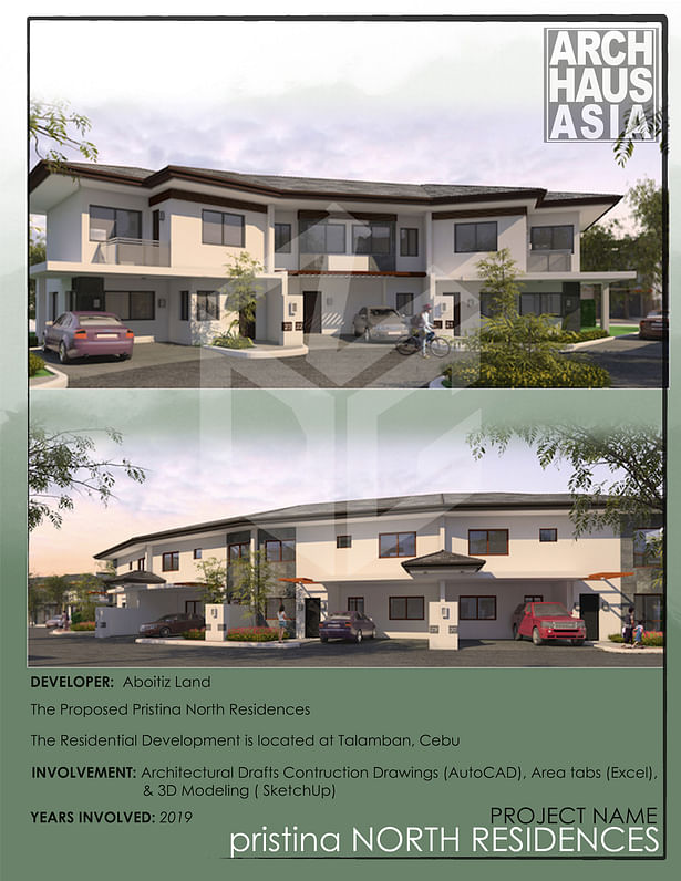 Pristina North Residences is an exclusive and luxurious residential community in Talamban, Cebu. It only sells townhouses/townhomes with 3 different designs. Pristina North Residences has exceptional architectural designs – from its houses to its amenities. It also features the Village Center which is compose of all the amenities and other recreational facilities of the community, and the Town Square where all commercial, entertainments outlets, and office park are situated. This...