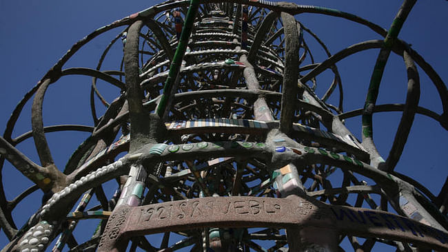 Just blocks from the iconic Watts Towers, a detail of which is seen here, architect Frank Gehry will design a community center for Children's Institute Inc. (Bob Chamberlin / Los Angeles Times)