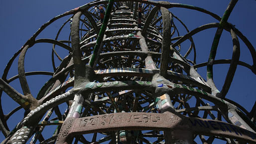 Just blocks from the iconic Watts Towers, a detail of which is seen here, architect Frank Gehry will design a community center for Children's Institute Inc. (Bob Chamberlin / Los Angeles Times)