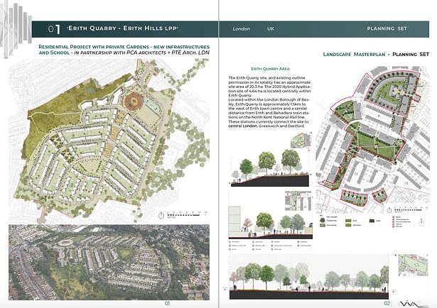 Landscape Masterplan and Detailed scheme - Progetto di Architettura del Paesaggio e di Dettaglio per 85 unita’ immobiliari a Erith, Londra.