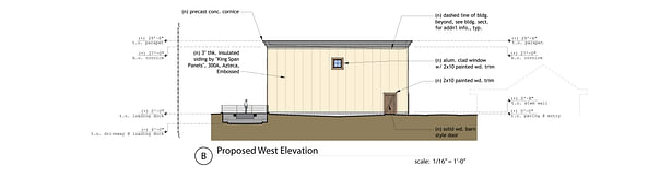 Proposed West Elevation
