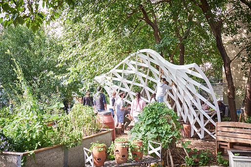 <a href="https://archinect.com/DanBeecher/project/green-acres-community-garden-completed">Green Acres Community Garden</a> in Brooklyn, designed by a team including NYIT student Daniel Beecher