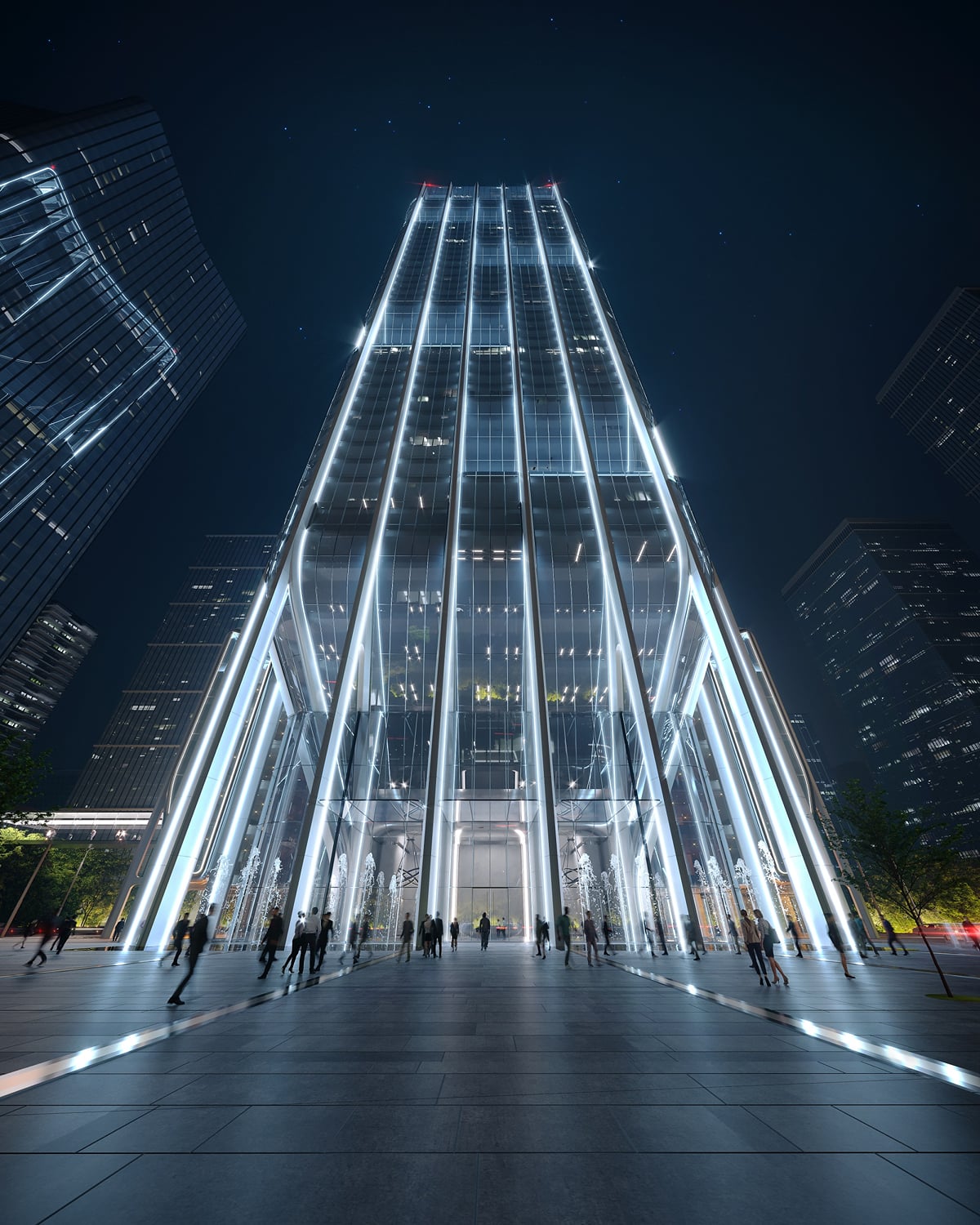 Qianwan Financial Headquarters Design Submission | 10 Design | Archinect