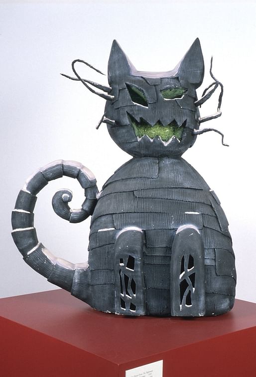 Tim Burton, Cat House from The Nightmare Before Christmas, 1993. Painted Styrofoam and plaster, with electrical components. Collection of the McNay Art Museum, Gift of Robert L. B. Tobin, TL1994.4.1.2. © Disney © Tim Burton