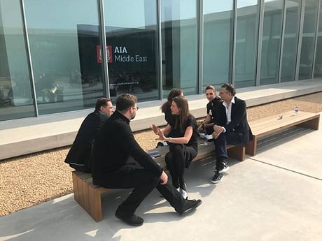 courtyard break and continued discussions! with Patrik Schumacher (ZAHA HADID Architects), Caroline Bos (UN Studio) , Raya Ani (RAW-NYC Architects), Claudia Pasquero (ecoLogicStudio), Rachel Armstrong (New Castle University) , Ali Rahim (CAP), Robert R. Neumayr (Hoppe Architekten) #AIA #AIAME #conference #future #10958DAYS #sustainability #rayaani #AliRahim #RachelArmstrong #MichelPasquier #rawnycarchitects #rawnyc #AIAME #president #technology #artificialintelligence #socialMedia #architects...