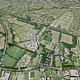 Aerial photo of the development area