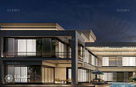 Deluxe contemporary style villa design in Dubai