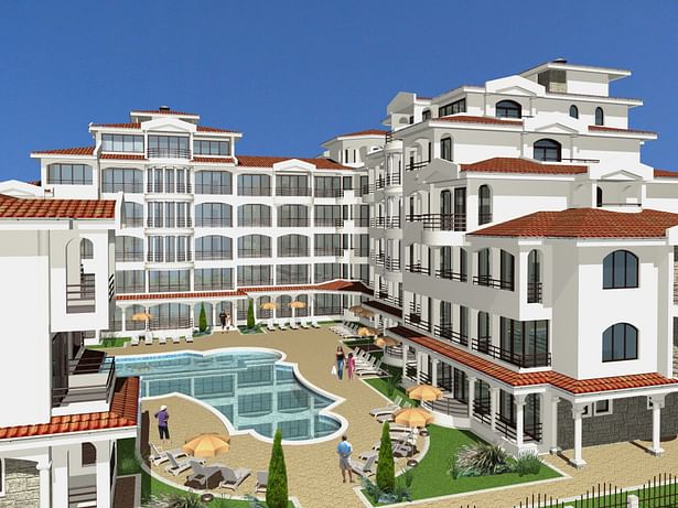 Complex of Holiday Apartments 'Chateau Valon' - Visualization