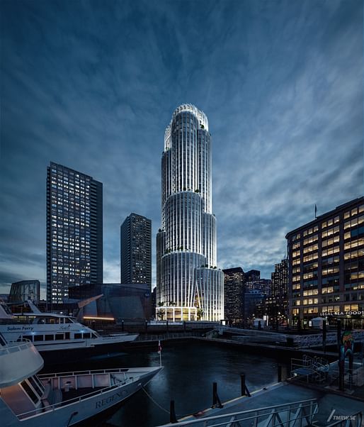 The Pinnacle at Central Wharf. All images courtesy of KPF