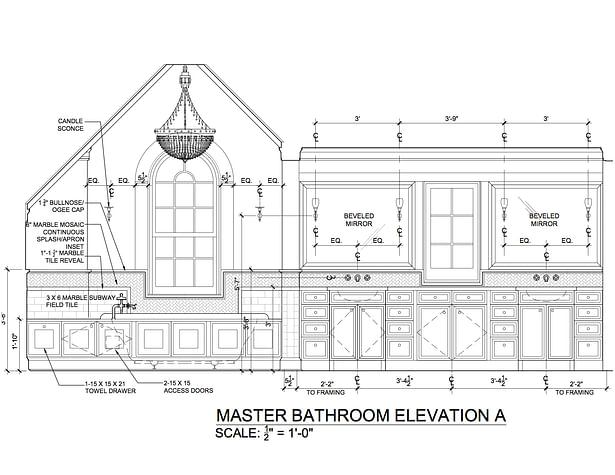 MASTER BATHROOM ELEVATION