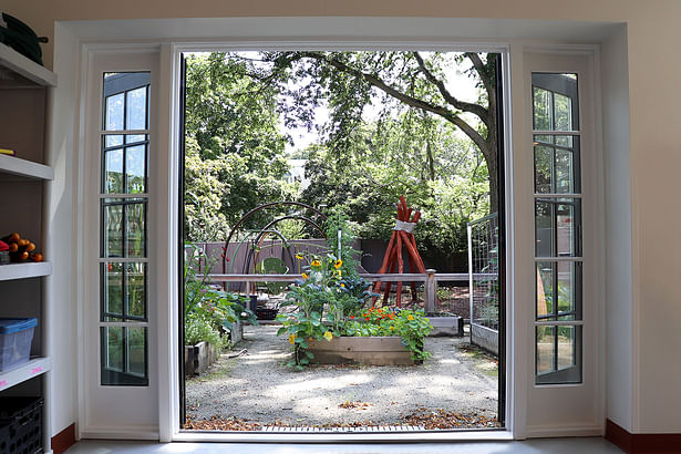 Looking outdoors from the STEAM Room Photo Credit: studioMLA Architects