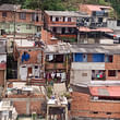Symposium chair Nasim Motalebi took this image showing the urbanization in Medellín, Colombia, which ties with Brazil for having the highest index of urban inequality and insecurity in Latin America. Credit: Nasim Motalebi / Penn State. Creative Commons