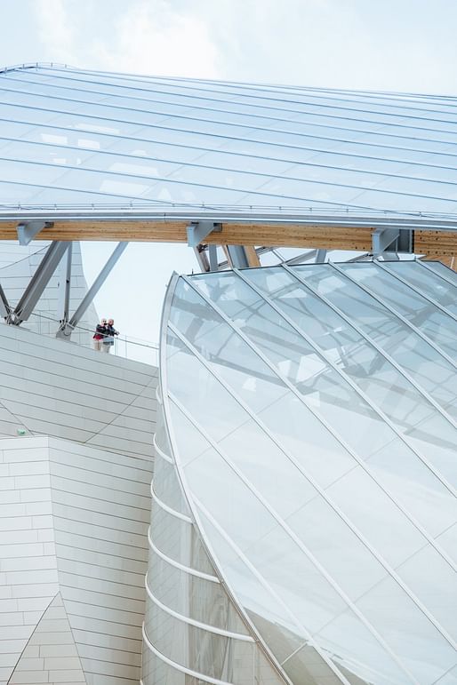#MyFLV contest finalist image of Frank Gehry’s Fondation Louis Vuitton Building, located in Paris, FR. Image: Boshiang Lin.