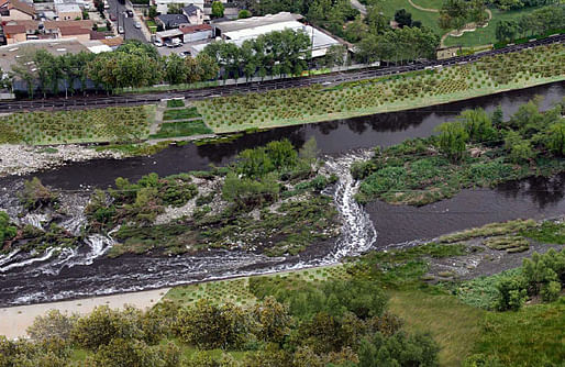 This rendering shows what a revitalized LA River could look like. (Image via kcet.org)