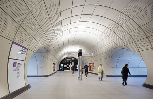 The Elizabeth Line, London Underground, by Grimshaw, Maynard, Equation, and AtkinsRéalis. Image: Hufton + Crow