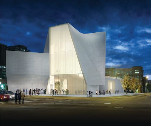 Steven Holl's upcoming Institute for Contemporary Art at Virginia Commonwealth University in Richmond. Image: Steven Holl Architects and the Institute for Contemporary Art, VCU, via theartnewspaper.com.