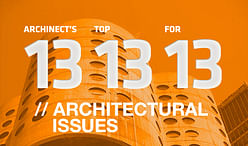 Archinect's Top 13 Architectural Issues for '13