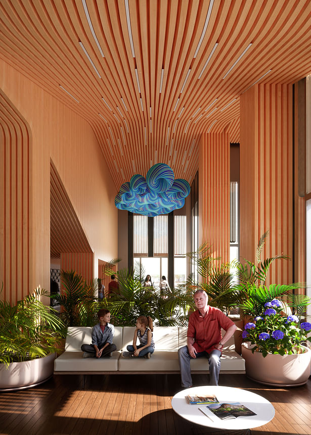 Interior-Lobby[Render © Arian Hakimi Architects]