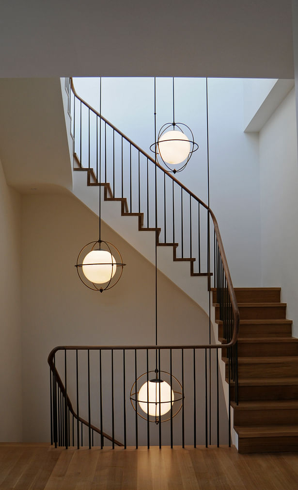 Staircase with custom lighting