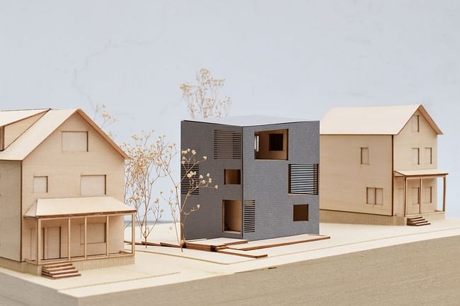 View of project model. Image courtesy of Yale School of Architecture