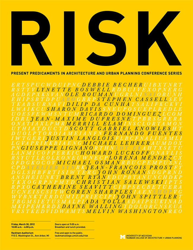 RISK Present Predicaments in Architecture and Urban Planning Conference Series
