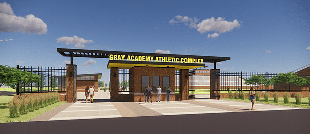 Main Entry of Athletic Complex