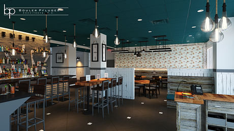 Element Oyster Bar & Seafood, Great Neck, NY - Construction Drawings and Rendering Completion.