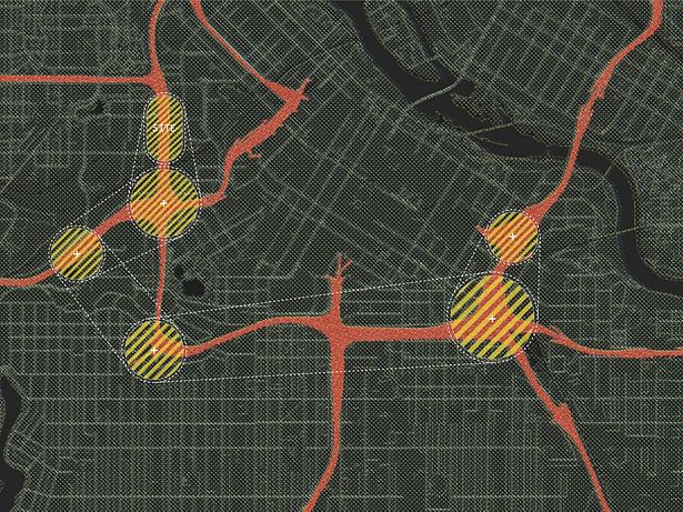 Map of Embolic spaces throughout Minneapolis