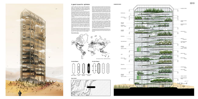 Honorable Mention: Breed: Forestation Skyscraper by Yahia Ahmed Yahia Kheder (Egypt)