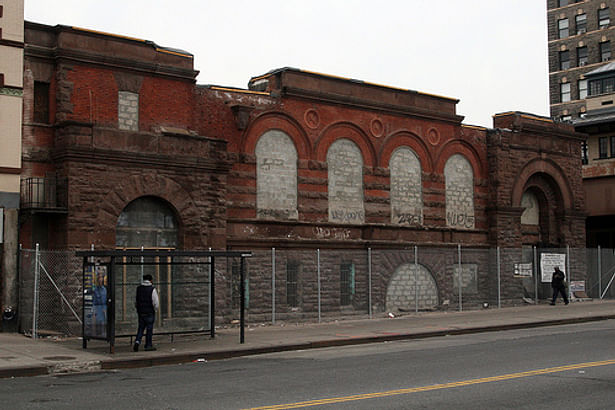 2009: The building's upper floors damaged from the 1997 fire have been demolished, leaving only the ground floor.