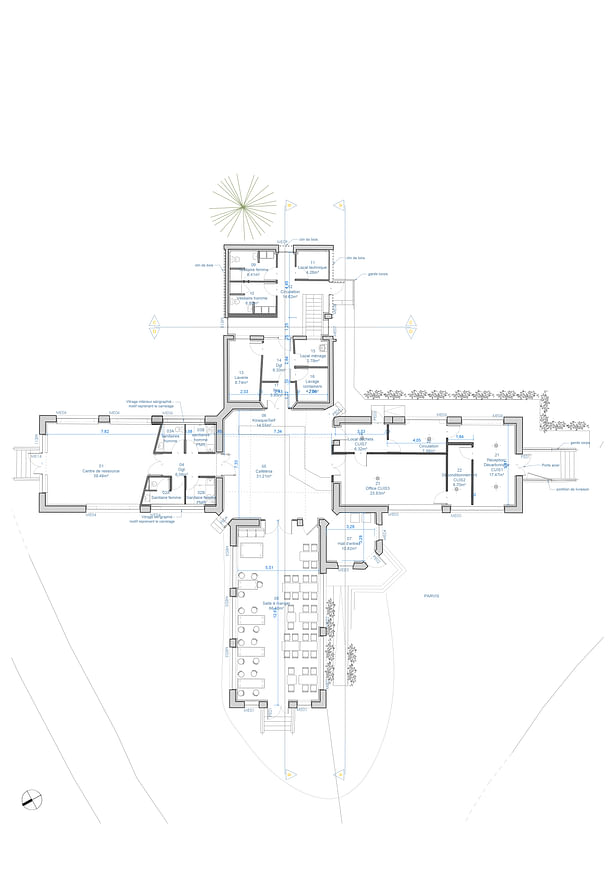 Ground floor plan © Atelier Aconcept 