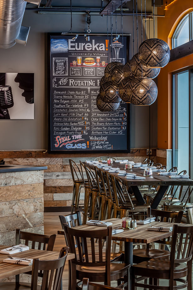 authentic | brand centric restaurant design. vibrant interior finishes with modern industrial styling.