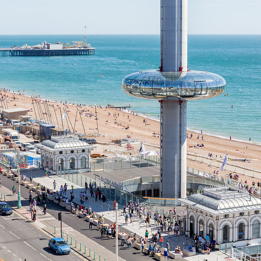 British Airways i360 at Brighton. Structural Designer: Jacob. Image courtesy of 2017 Structural Awards