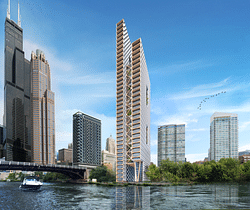 Perkins+Will proposes 80-story timber skyscraper in Chicago