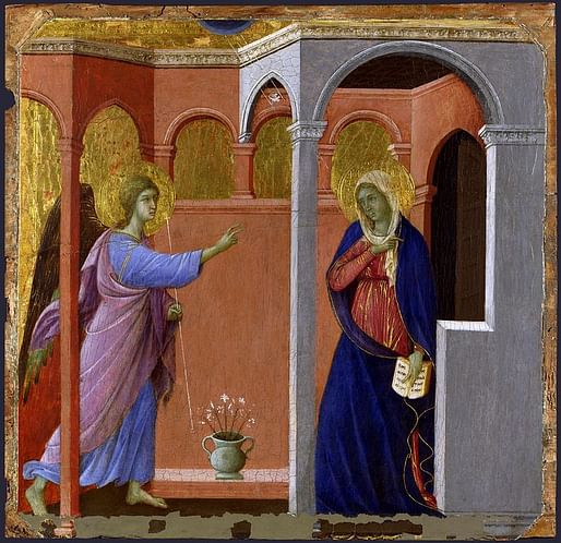 The Annunciation (1307/08-11) by Duccio