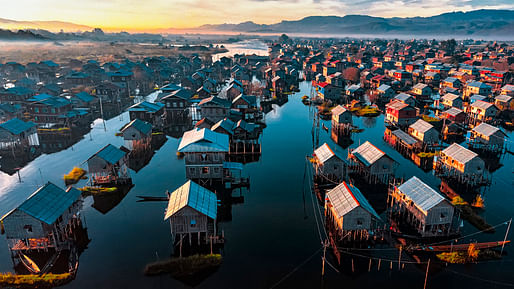 Inle houses by Aung Chan Thar