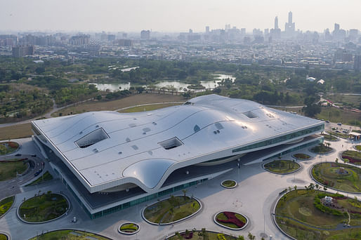 National Kaohsiung Center for the Arts (Weiwuying) by Mecanoo in Kaohsiung, Taiwan. Photo: Iwan Baan.