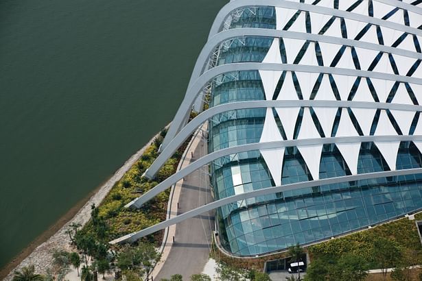 Cooled Conservatories, Gardens by the Bay - Aerial view