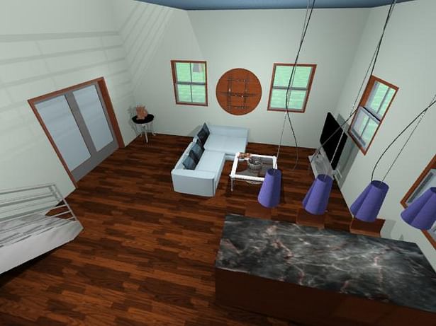 Aerial Interior House of Current Project - 3DS Max (to be animated)