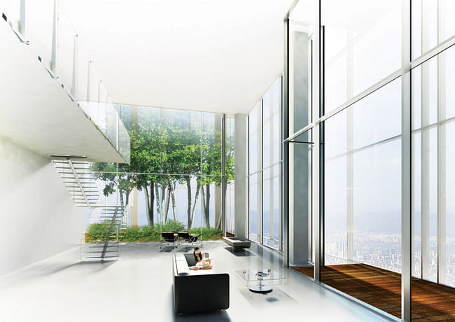 Interior view (Image: Murphy/Jahn Architects)