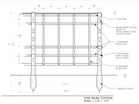 Stair Railing Elevation 