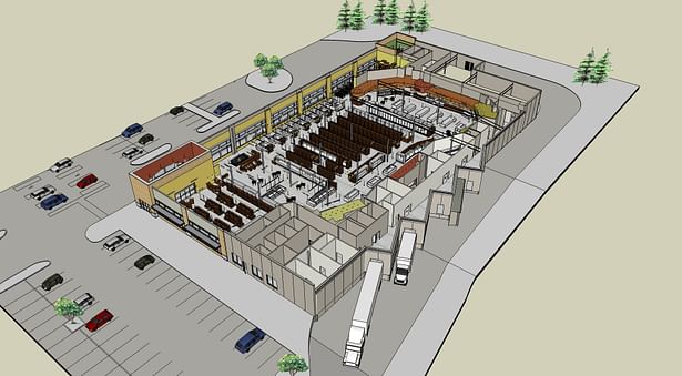 WFM Fairfield - Aerial view of store layout