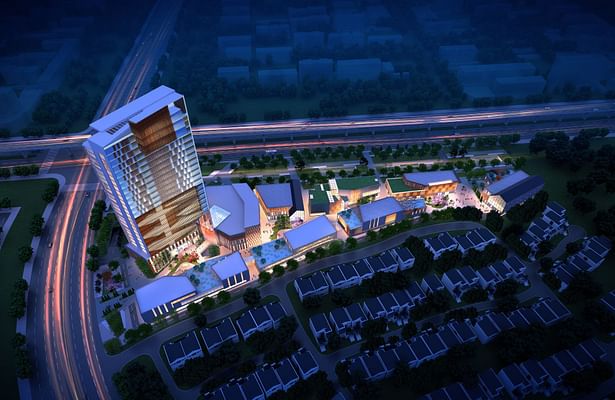 Wuxi, China Mixed-Use Hotel, Condominium and Retail Development, Cordogan Clark & Associates Architects
