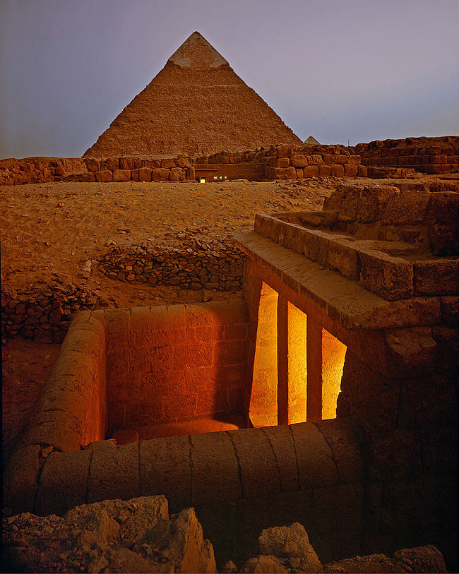 Newly excavated tombs at Giza. Shot for Condé Nast Traveler in Egypt, 1990. © Paul Warchol.