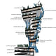 Section - The Tulsa Tornado Tower by KKT architects. Image courtesy of Kinslow, Keith & Todd Architects Inc.