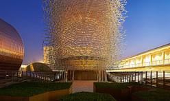 A peek into the UK's beehive-inspired pavilion for Milan Expo 2015 
