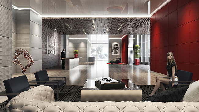 The Bond (interior design - under construction) by LOGUER Design. Rendering by ArX Solutions