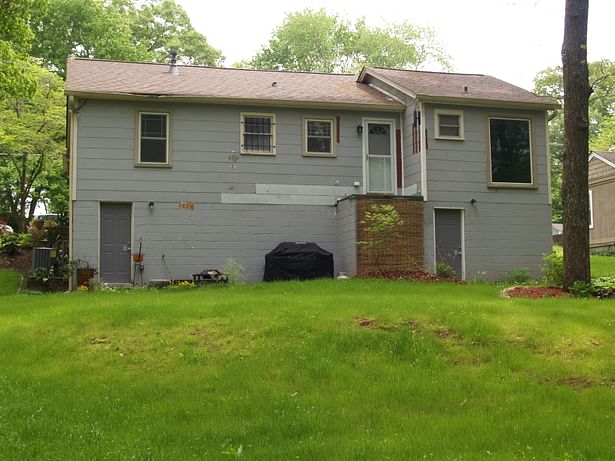 Existing Rear View of House