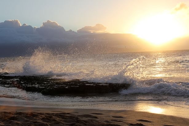 Sunset at Ho'okipa