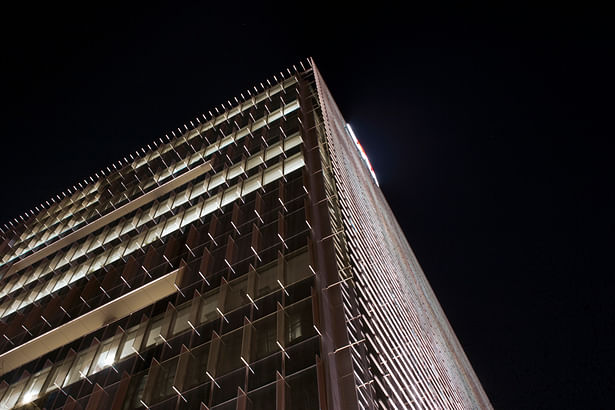 Looking up at South East Facade